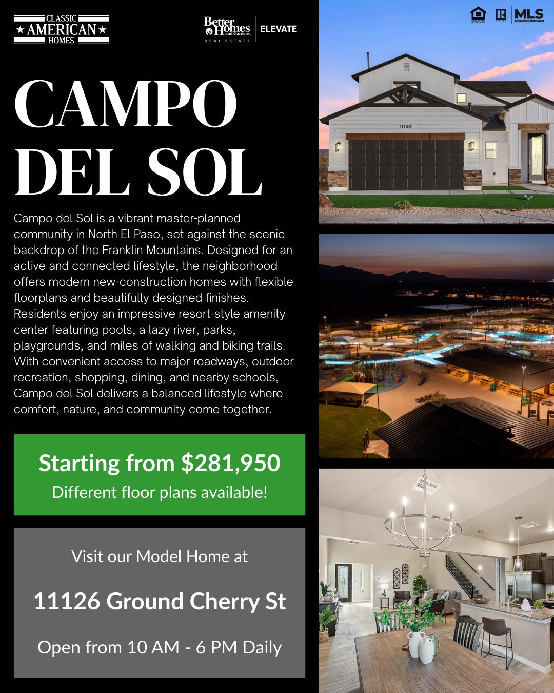 Campo del Sol Subdivision Information